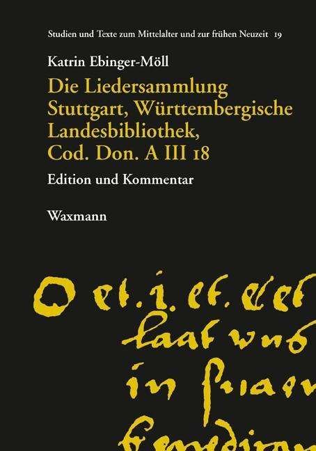 Cover for Ebinger-Möll · Liedersammlung Stuttg. (Bog) (2018)
