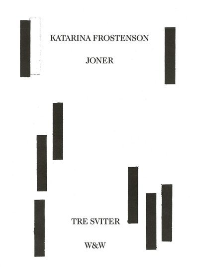 Cover for Katarina Frostenson · Joner : tre sviter (ePUB) (2017)