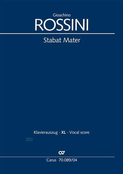 Stabat Mater (Klavierauszug XL) - Rossini - Kirjat -  - 9790007249687 - 