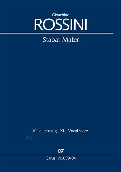 Cover for Rossini · Stabat Mater (Klavierauszug XL) (Buch)