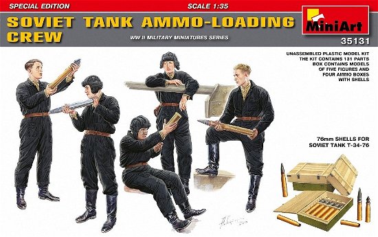 Cover for MiniArt · 1/35 Soviet Tank Ammo-loading Crew Set. S.e. (Legetøj)