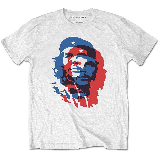 Cover for Che Guevara · Che Guevara Unisex T-Shirt: Blue and Red (T-shirt) [size S] [White - Unisex edition]