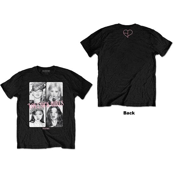 BlackPink · BlackPink Unisex T-Shirt: Love Sick (Back Print) (T-shirt) [size M] [Black - Unisex edition]