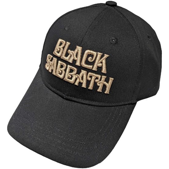Black Sabbath Unisex Baseball Cap: Text Logo - Black Sabbath - Fanituote -  - 5056561068688 - 