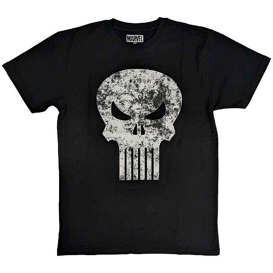 Marvel Comics Unisex T-Shirt: Punisher Distressed Logo - Marvel Comics - Produtos -  - 5056561097688 - 