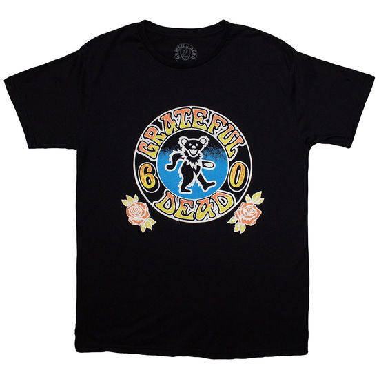 Cover for Grateful Dead · Grateful Dead Unisex T-Shirt: Bear Roses (Black) (T-shirt) [size S] (2024)