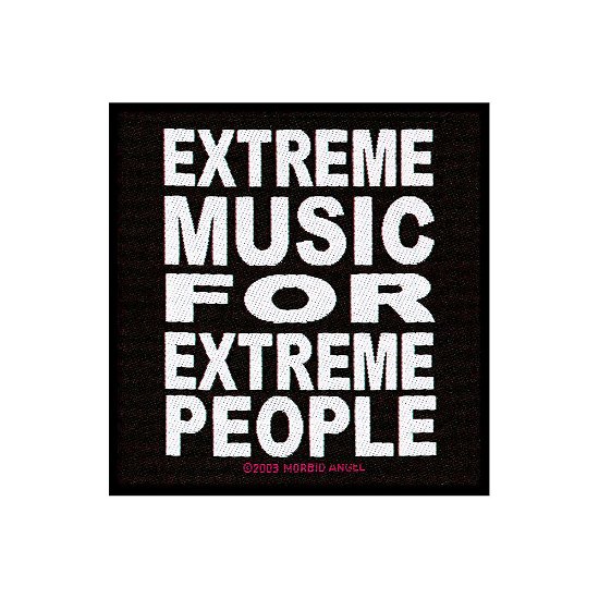 Morbid Angel Standard Patch: Extreme Music (Loose) - Morbid Angel - Produtos - PHD - 5060185010688 - 26 de agosto de 2019
