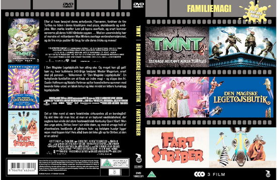 Tmnt / den Magiske Legetøjsbutik / Farts - Børne-dvd - Movies -  - 5708758682688 - April 12, 2013