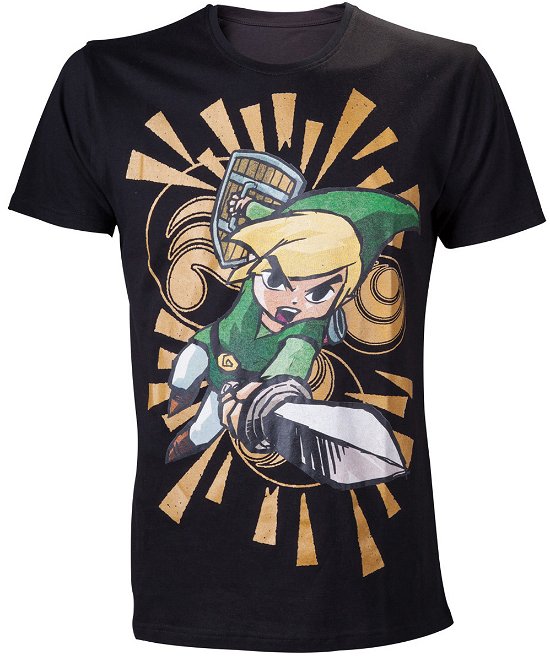 Cover for Nintendo: Legend Of Zelda (The) · Black Zelda Character (T-Shirt Unisex Tg. L) (T-shirt)