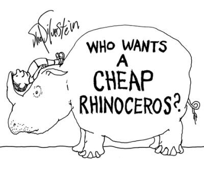 Cover for Shel Silverstein · Who Wants a Cheap Rhinoceros? (Innbunden bok) (2021)