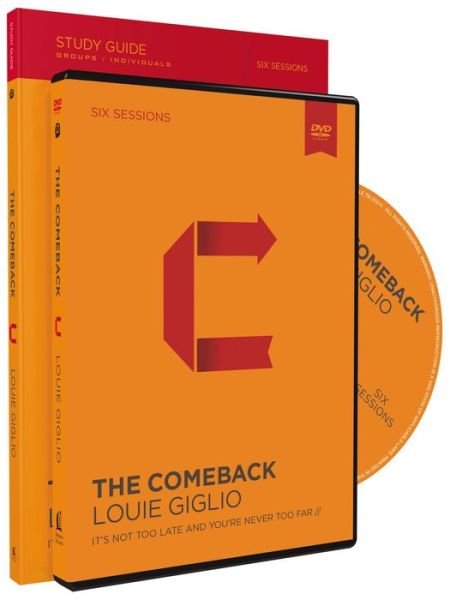 Cover for Louie Giglio · The Comeback Study Guide with DVD: It's Not Too Late and You're Never Too Far (Paperback Book) (2015)