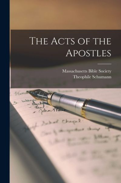 Cover for Massachusetts Bible Society · Acts of the Apostles (Book) (2022)