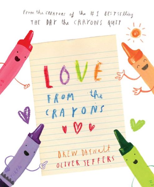 Cover for Drew Daywalt · Love from the Crayons (Innbunden bok) (2019)