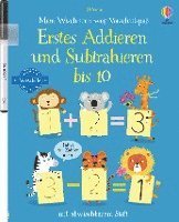Cover for Usborne Verlag · Mein Wisch-und-weg-Vorschulspaß: Erstes Addieren und Subtrahieren bis 10 (Pocketbok) (2022)