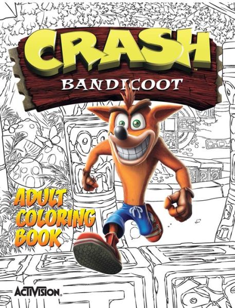 Cover for Activision · Crash Bandicoot Adult Coloring Book (Pocketbok) (2019)