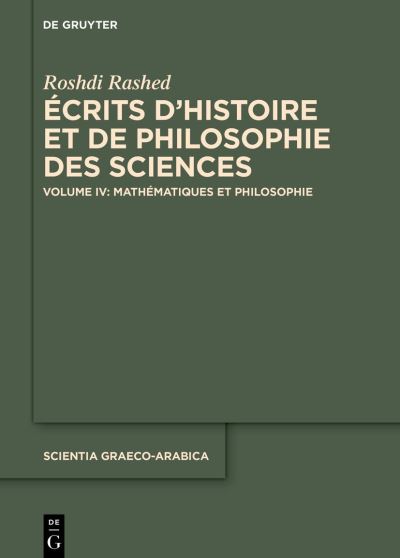 Cover for Roshdi Rashed · Philosophie des Mathématiques (Book) (2023)