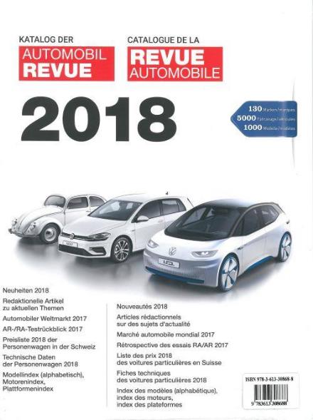 Cover for Motorbuch Verlag · Katalog der Automobil-Revue 2018 (Book) (2018)