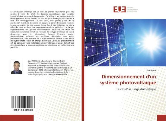 Cover for Amar · Dimensionnement d'un système photo (Book) (2018)