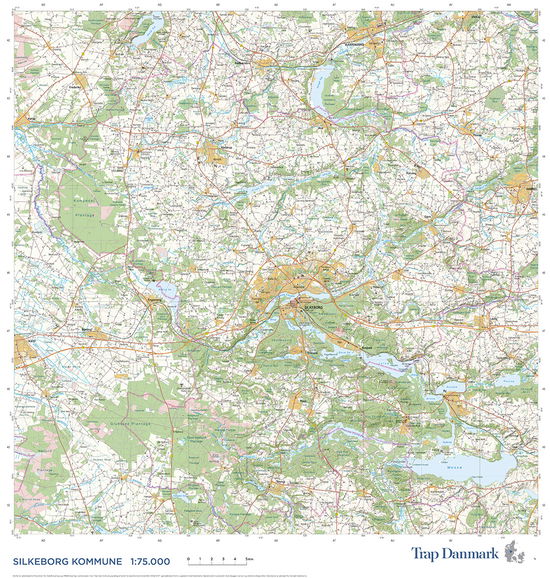 Trap Danmark: Falset kort over Silkeborg Kommune - Trap Danmark - Bøger - Trap Danmark - 9788771812688 - 10. juni 2020