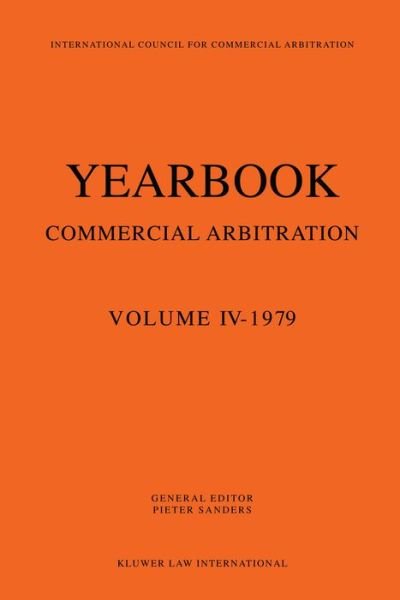 Sanders · Yearbook Commercial Arbitration (Paperback Bog) (1979)