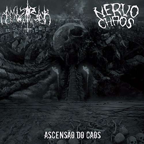 Cover for Nervochaos / Amazarak · Ascencao Do Caos (LP) (2017)
