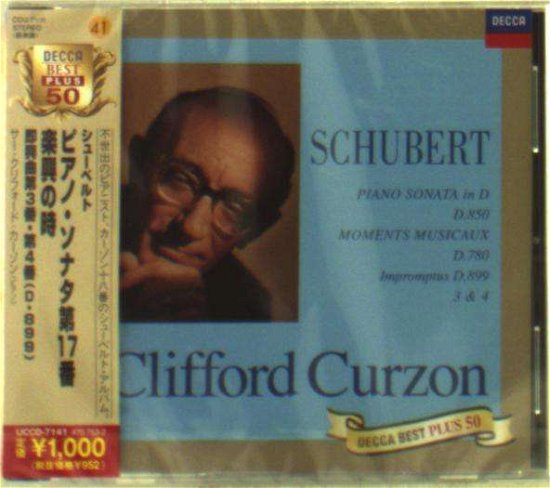 Cover for Schubert / Curzon,clifford · Schubert: 6 Moments Musicaux Etc (CD) [Reissue edition] (2017)