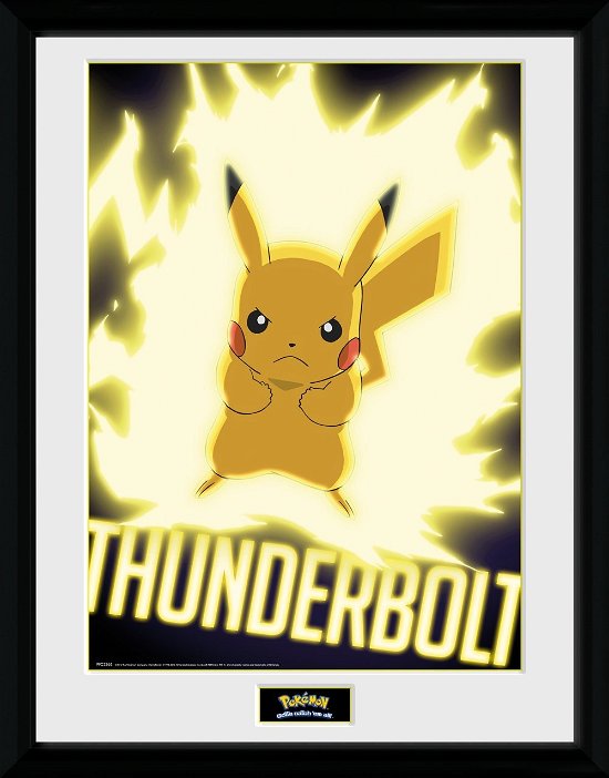Cover for Gb Eye Limited · Pokemon: Thunder Bolt Pikachu (Stampa In Cornice 30x40 Cm) (Toys) (2019)