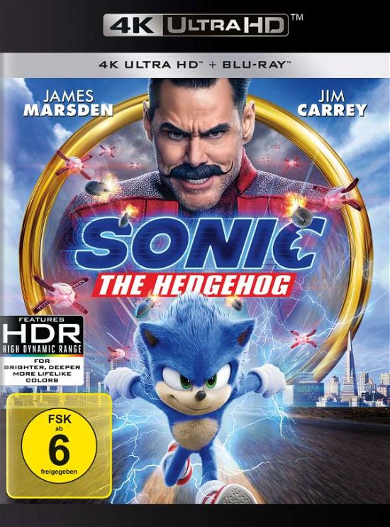 Cover for Ben Schwartz,jim Carrey,james Marsden · Sonic the Hedgehog-4k Ultra Hd (4K UHD Blu-ray) (2020)