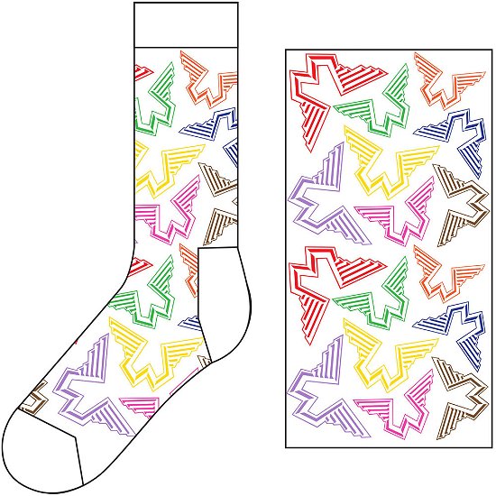 Cover for Paul McCartney · Paul McCartney Unisex Ankle Socks: Wings Logos (UK Size 7 - 11) (Kläder) [size M] [White - Unisex edition]