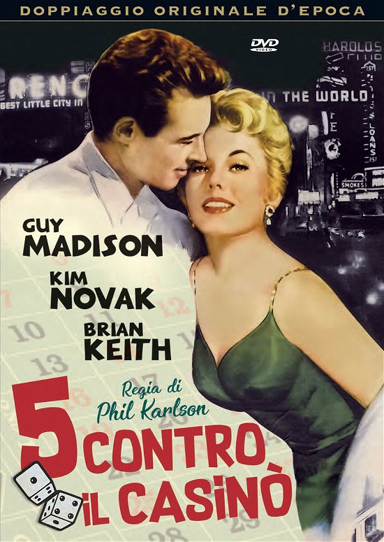 Cover for Brian Keith,guy Madison,kim Novak · 5 Contro Il Casino' (DVD) (2017)