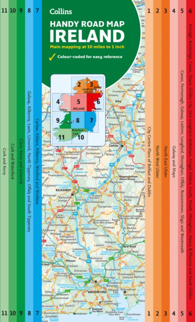 Cover for Collins Maps · Map of Ireland Handy: Ideal for Route Planning - Collins Road Atlas (Map) (2023)