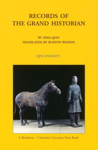 Records of the grand historian. - Sima Qian - Books - Renditions-Columbia University Press - 9780231081689 - May 13, 1993