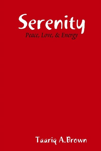 Cover for Taariq Brown · Serenity (Pocketbok) (2019)