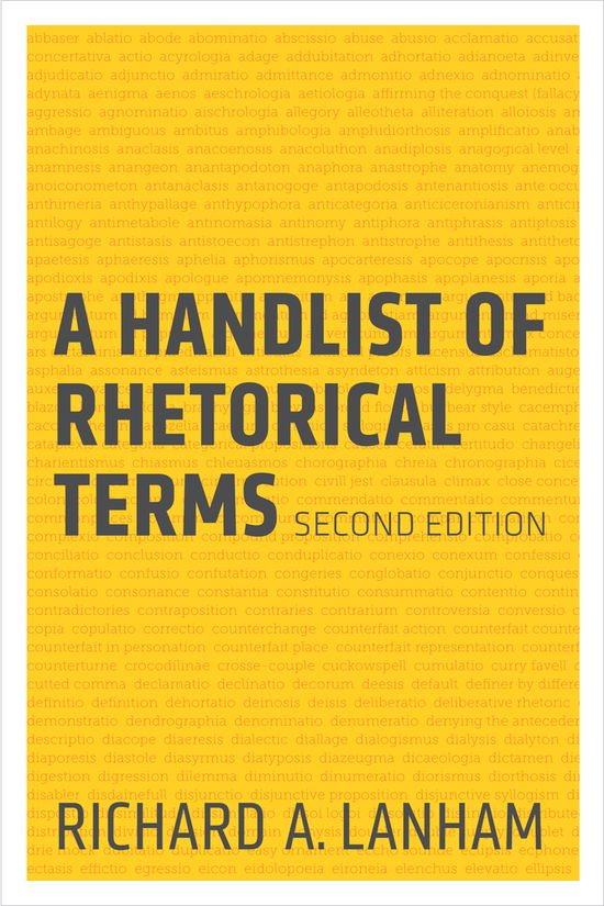 A Handlist of Rhetorical Terms - Richard A. Lanham - Bücher - University of California Press - 9780520273689 - 15. November 2012