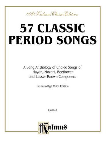 Cover for Alfred Publishing · 57 Classic Period Songs (Paperback Book) [Kalmus edition] (2003)