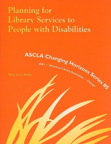 Cover for Rhea Joyce Rubin · Planning for Library Services to People with Disabilities (Ascla Changing Horizons Series) (Paperback Book) (2001)