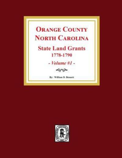 Cover for William D Bennett · Orange County, North Carolina (Paperback Book) (2018)