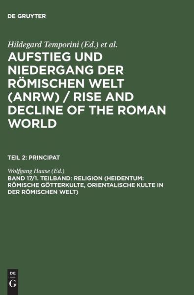 Cover for Wolfgang Haase · Aufstieg u.Nieder.röm.Welt.Abt.2/17/1 (Book) (1981)