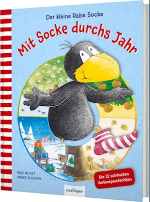 Der kleine Rabe Socke: Mit Socke durchs Jahr - Nele Moost - Książki - Esslinger in der Thienemann-Esslinger Ve - 9783480239689 - 27 lipca 2024