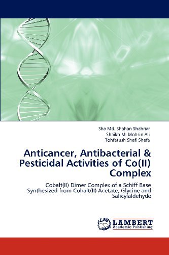 Cover for Tohfatush Shafi Shefa · Anticancer, Antibacterial &amp; Pesticidal Activities of Co (Ii) Complex: Cobalt (Ii) Dimer Complex of a Schiff Base Synthesized from Cobalt (Ii) Acetate, Glycine and Salicylaldehyde (Paperback Bog) (2012)