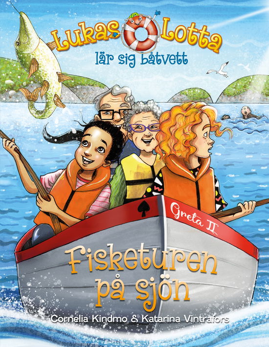 Cover for Cornelia Kindmo · Lukas och Lotta lär sig båtvett. Fisketuren på sjön (Hardcover Book) (2023)