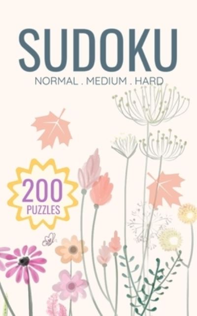 Cover for Cosmo Cat · Sudoku: Pretty Pocket Sudoku Puzzle Book 200 Puzzles Travel-Friendly Normal Medium Hard Levels (Paperback Book) (2021)