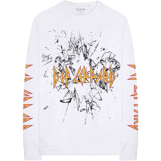 Cover for Def Leppard · Def Leppard Unisex Long Sleeve T-Shirt: Shatter (Sleeve Print) (CLOTHES)