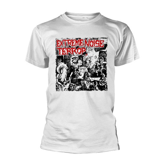 Cover for Extreme Noise Terror · Holocaust (White) (T-shirt) [size M] [White edition] (2019)