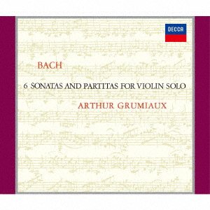 Cover for Arthur Grumiaux · Bach:Sonatas And Partitas For Violin Solo (CD) [Japan Import edition] (2021)