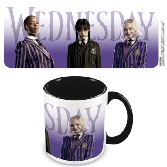 Wednesday (Nevermore Students) Black 11oz/315ml Coloured Inner Mug - Wednesday - Książki - PYRAMID INTERNATIONAL - 5050574278690 - 26 października 2023