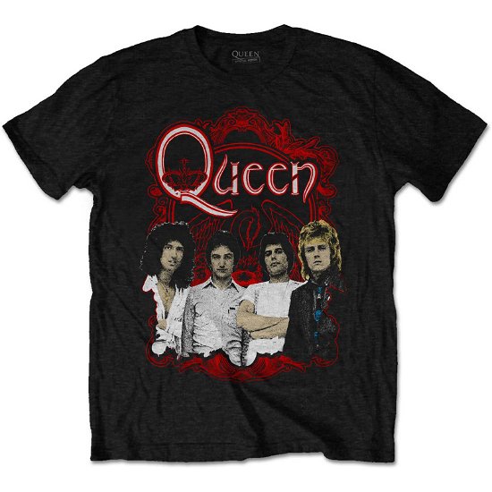 Cover for Queen · Queen Unisex T-Shirt: Ornate Crest Photo (T-shirt) [size S]
