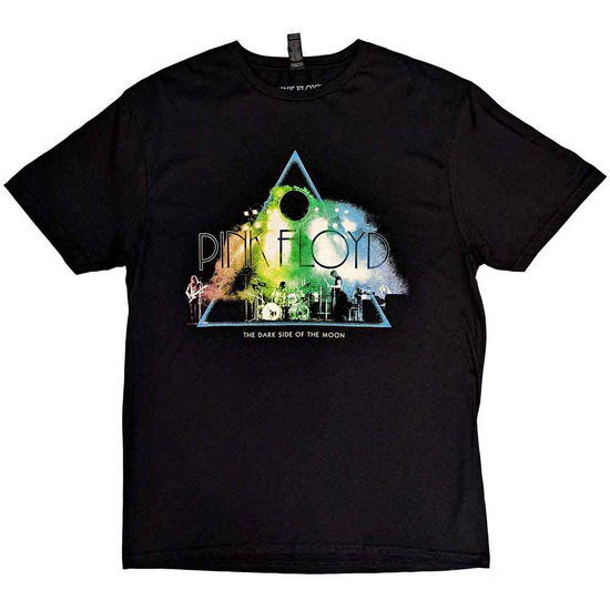 Pink Floyd Unisex T-Shirt: Live Band Rainbow Tone - Pink Floyd - Gadżety -  - 5056561076690 - 15 marca 2023