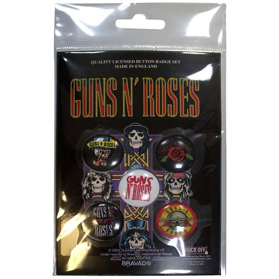 Cover for Guns N Roses · Guns N' Roses Button Badge Pack: Bullet Logo (MERCH)