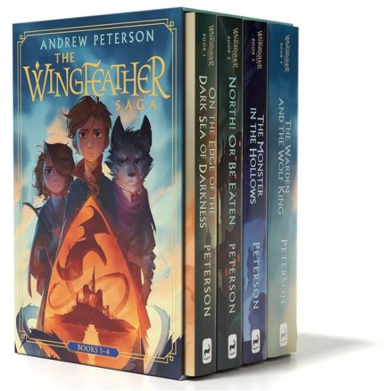 Wingfeather Saga Boxed Set: On the Edge of the Dark Sea of Darkness; North! Or Be Eaten; The Monster in the Hollows; The Warden and the Wolf King - The Wingfeather Saga - Andrew Peterson - Livros - The Crown Publishing Group - 9780593235690 - 23 de novembro de 2021